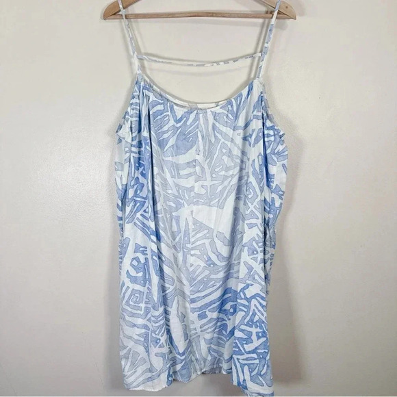 H&M Strappy Top White Blue Pattern - Picture 14 of 14